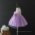 Best selling Kids frock princess baby 1 year old party dress purple Flower Girls' Dresses summer one piece children's dress